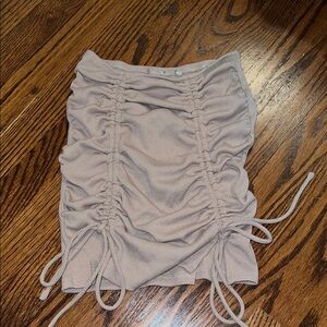 Princess Polly Tan Ruched Skirt
